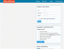 Tablet Screenshot of equizshow.com